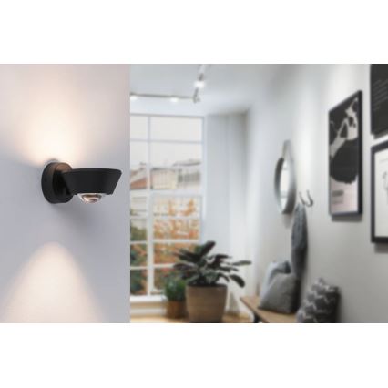 Paulmann 79769 - LED/9W IP44 Prigušiva zidna lampa SABIK 230V