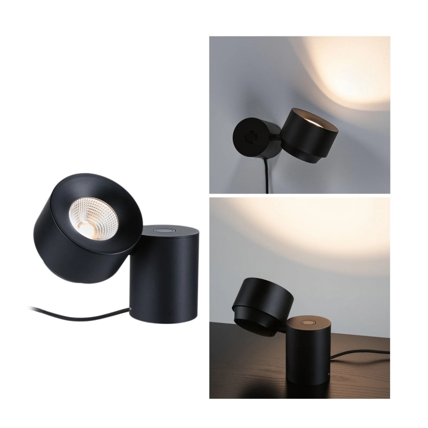 Paulmann 79776 - LED/3W Prigušiva zidna lampa 2u1 PURIC PANE 230V
