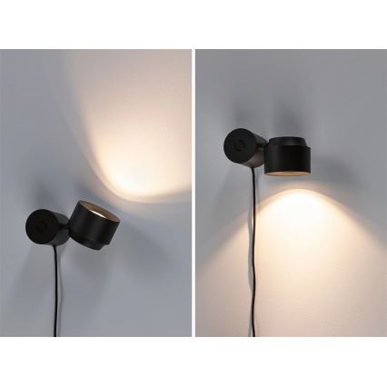 Paulmann 79776 - LED/3W Prigušiva zidna lampa 2u1 PURIC PANE 230V
