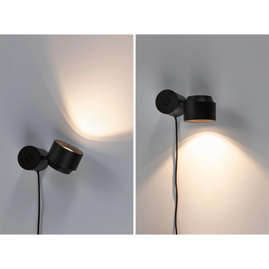 Paulmann 79776 - LED/3W Prigušiva zidna lampa 2u1 PURIC PANE 230V