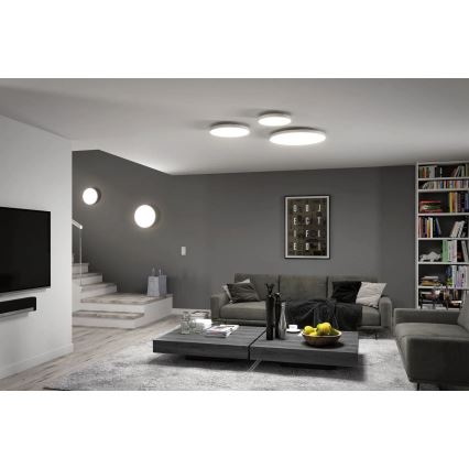 Paulmann 79894 - LED/38W plafonsko svetlo VELORA 230V 3000/4000/6500K Ø 60 cm belo