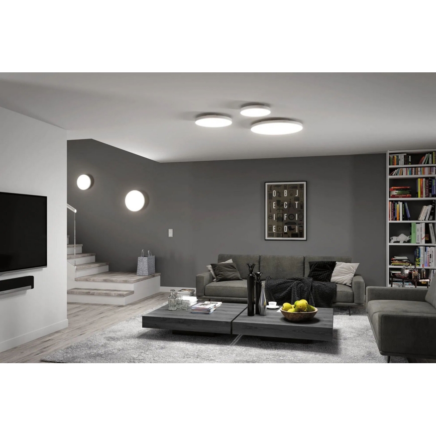 Paulmann 79894 - LED/38W plafonsko svetlo VELORA 230V 3000/4000/6500K Ø 60 cm belo