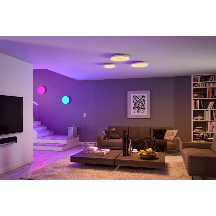 Paulmann 79897 - LED RGBW/22W prigušiva stropna svetiljka SMART VELORA 230V