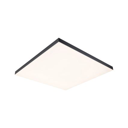 Paulmann 79913 - LED/31W RGBW prigušiva plafonska svetiljka LORIA 230V 3000-6500K 59,5x59,5 cm crna + daljinski upravljač