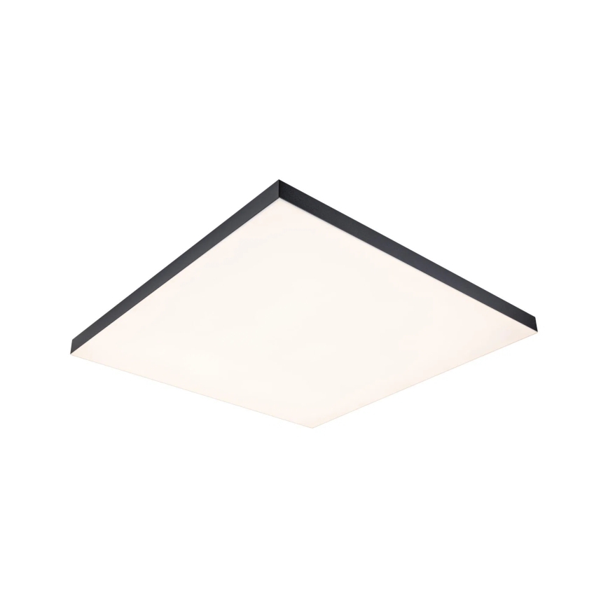 Paulmann 79913 - LED/31W RGBW prigušiva plafonska svetiljka LORIA 230V 3000-6500K 59,5x59,5 cm crna + daljinski upravljač