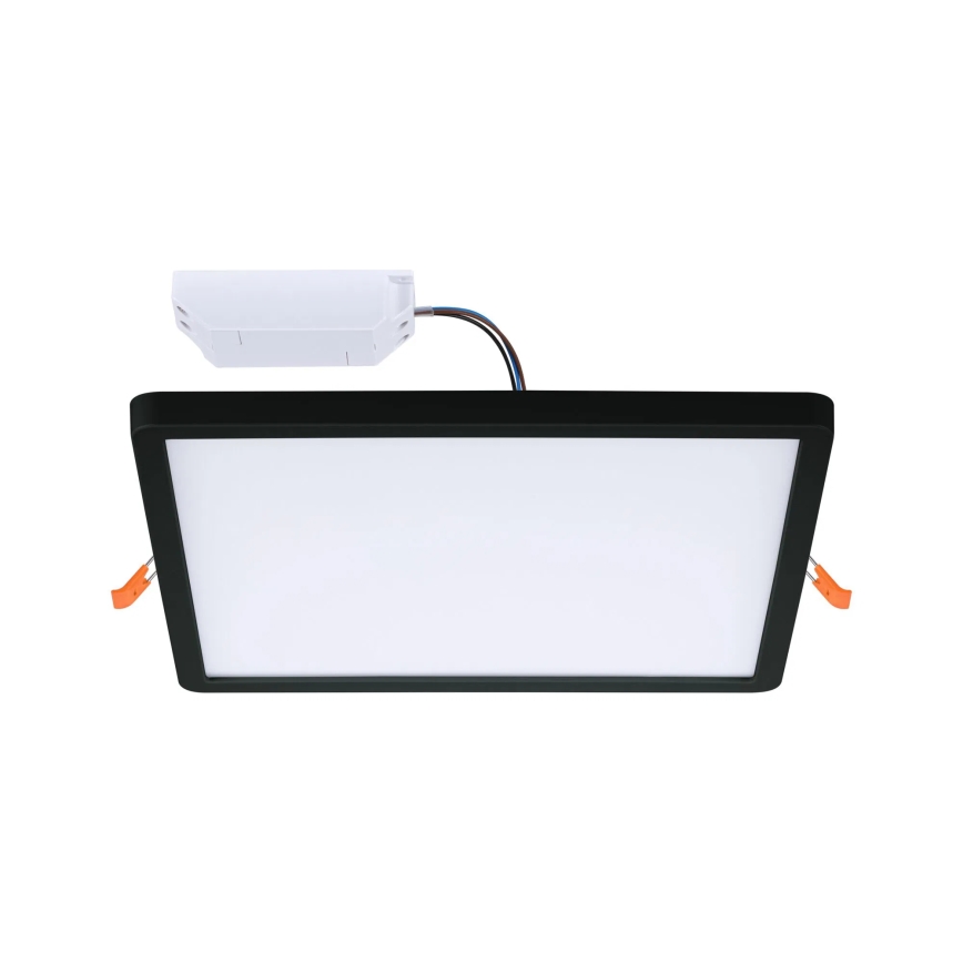 Paulmann 79967 - LED/16W IP44 prigušiva ugradna lampa za kupatilo AREO 230V 23x23 cm crna