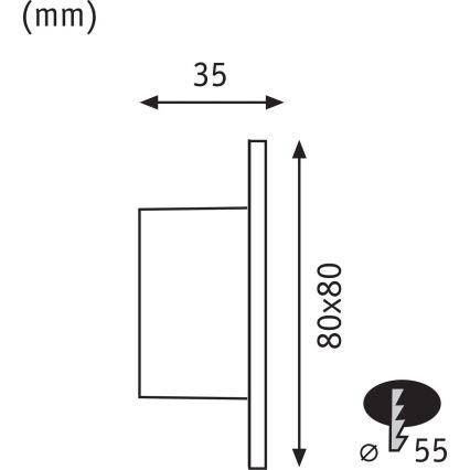 Paulmann 79999 - LED/1W osvetljenje stepeništa TSARO 230V Follow/bela