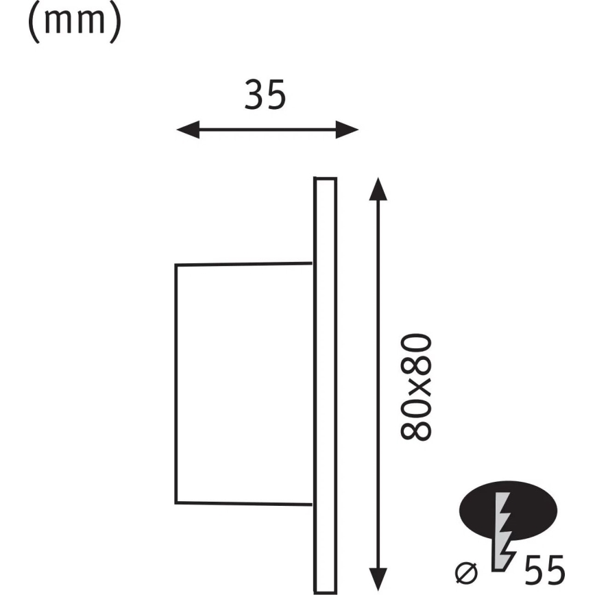 Paulmann 79999 - LED/1W osvetljenje stepeništa TSARO 230V Follow/bela