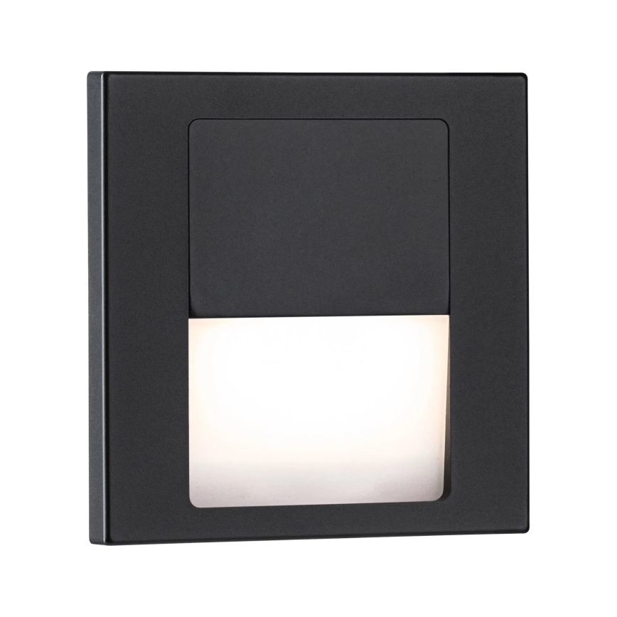 Paulmann 80001 - LED/1W osvetljenje stepeništa TSARO 230V Follow/crno