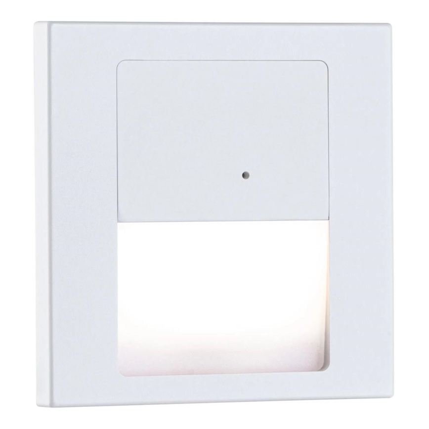 Paulmann 80002 - LED/1W Stubišna Lampa sa senzorom TSARO 230V Lead/bela