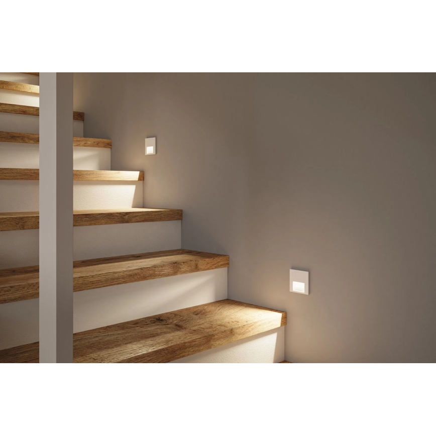 Paulmann 80002 - LED/1W Stubišna Lampa sa senzorom TSARO 230V Lead/bela