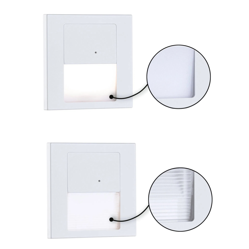 Paulmann 80002 - LED/1W Stubišna Lampa sa senzorom TSARO 230V Lead/bela