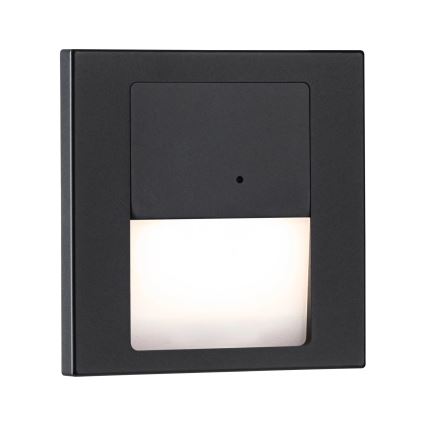 Paulmann 80004 - LED/1W Stubišna Lampa sa senzorom TSARO 230V Lead/crno