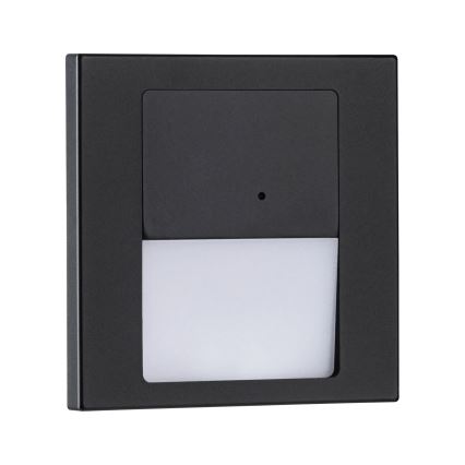 Paulmann 80004 - LED/1W Stubišna Lampa sa senzorom TSARO 230V Lead/crno