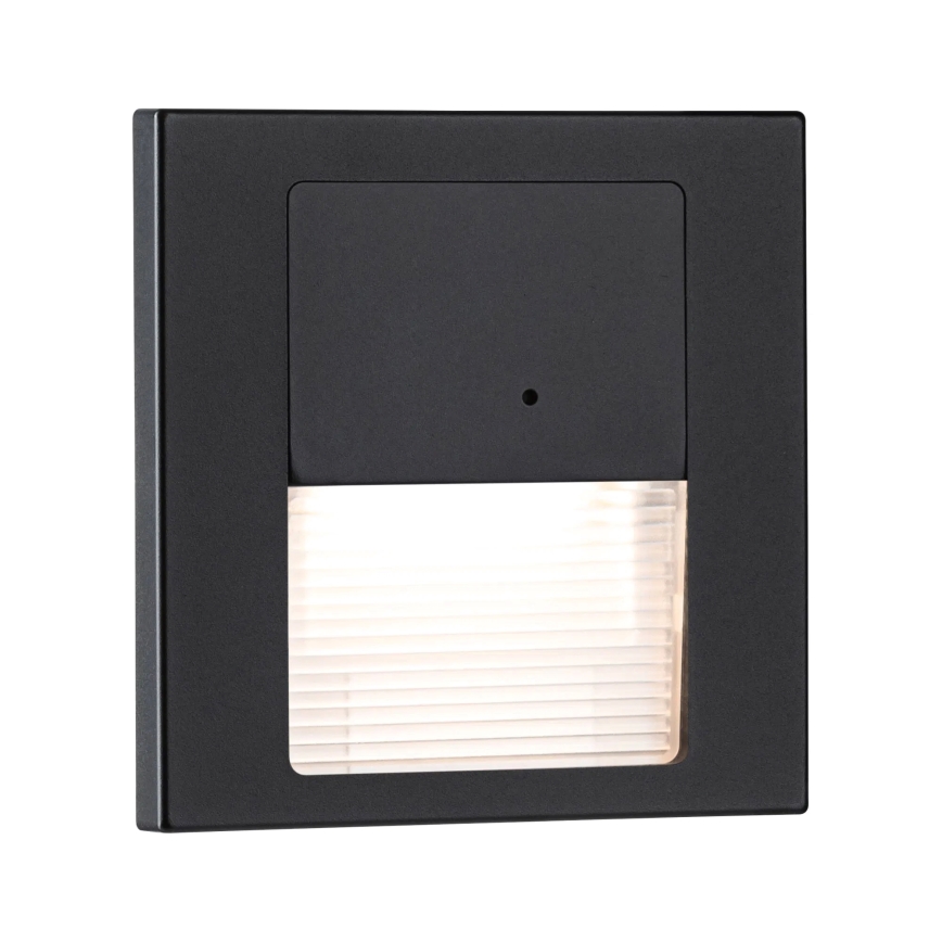 Paulmann 80004 - LED/1W Stubišna Lampa sa senzorom TSARO 230V Lead/crno