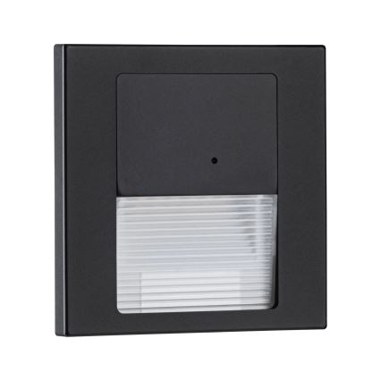 Paulmann 80004 - LED/1W Stubišna Lampa sa senzorom TSARO 230V Lead/crno