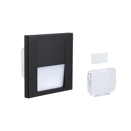 Paulmann 80004 - LED/1W Stubišna Lampa sa senzorom TSARO 230V Lead/crno