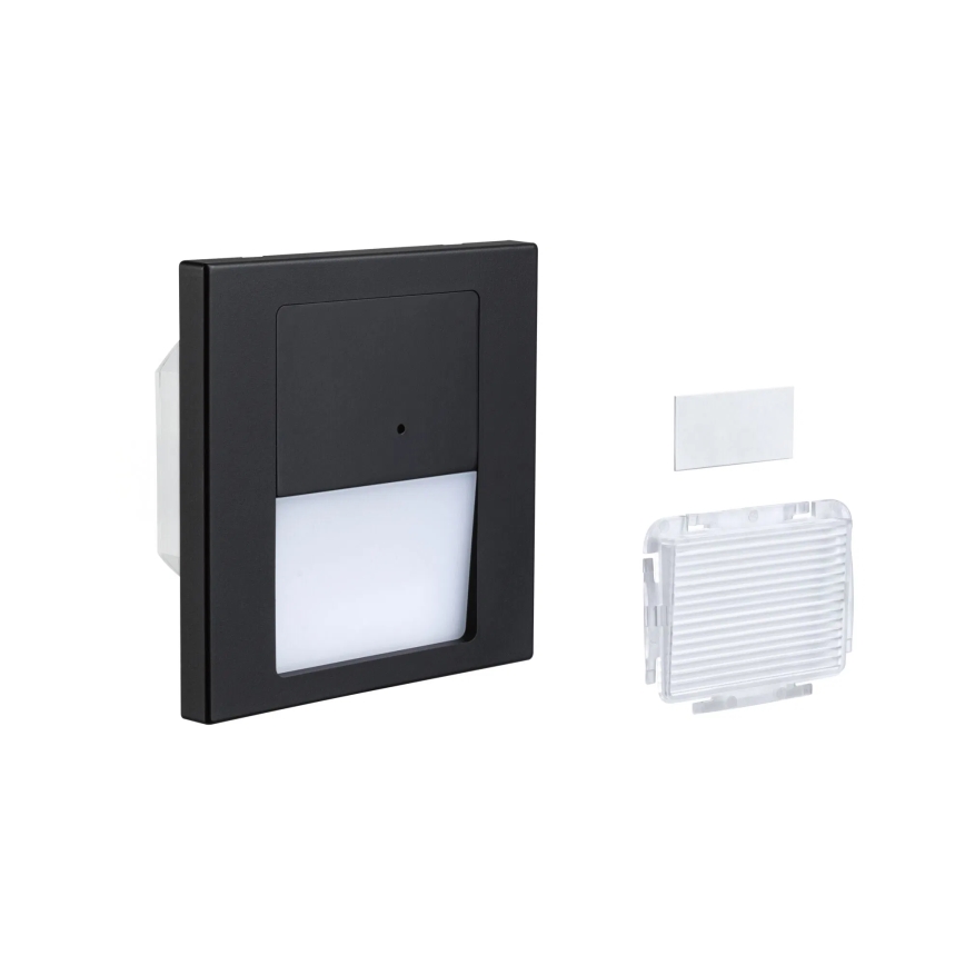 Paulmann 80004 - LED/1W Stubišna Lampa sa senzorom TSARO 230V Lead/crno