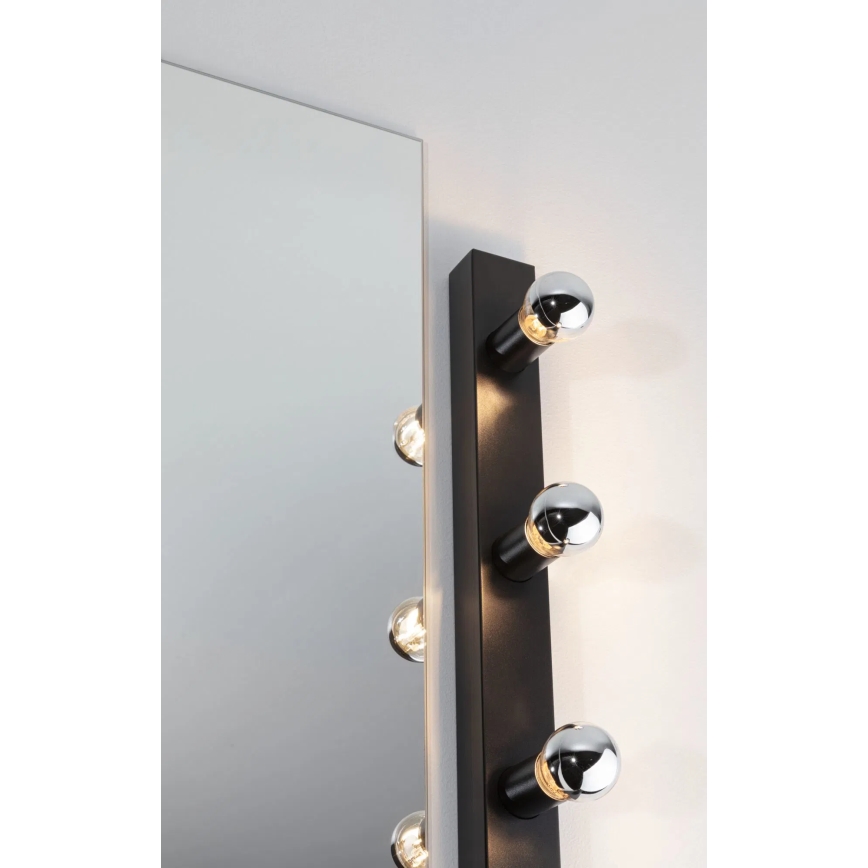 Paulmann 80097 - 3xE14/40W IP44 Rasveta za ogledalo u kupatilu REGULA 230V crno