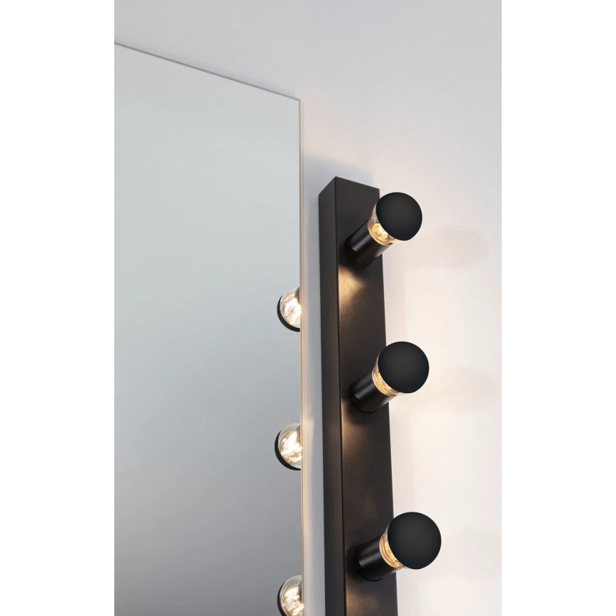 Paulmann 80097 - 3xE14/40W IP44 Rasveta za ogledalo u kupatilu REGULA 230V crno
