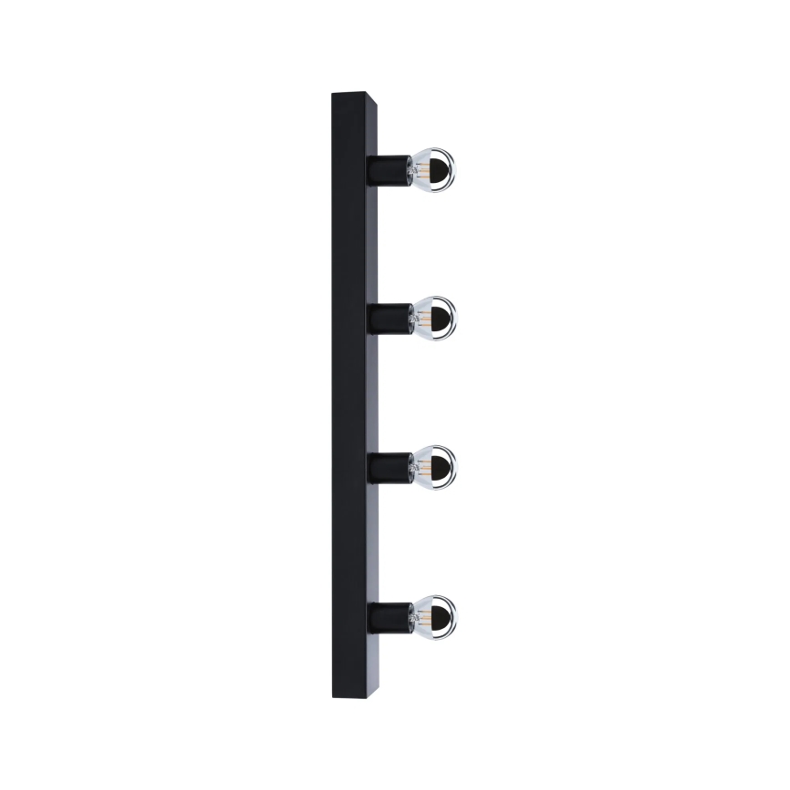 Paulmann 80099 - 4xE14/40W IP44 Rasveta za ogledalo u kupatilu REGULA 230V crno