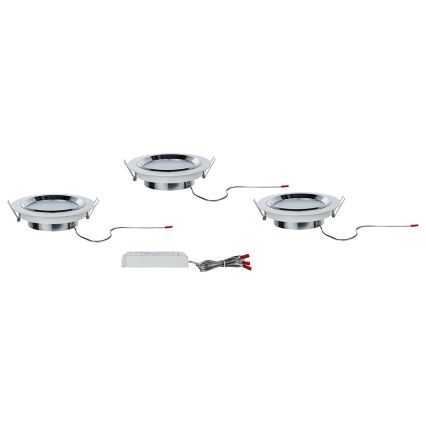 Paulmann 92693 - Set 3xLED/8W Prigušiva ugradbena lampa PREMIUM LINE 230