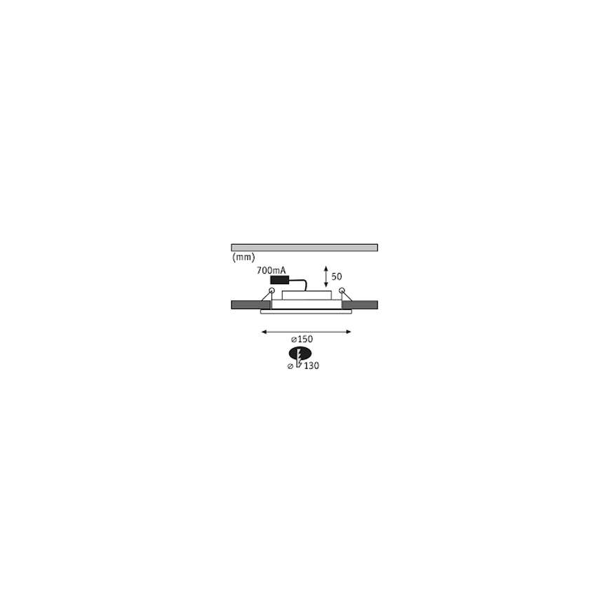 Paulmann 92693 - Set 3xLED/8W Prigušiva ugradbena lampa PREMIUM LINE 230