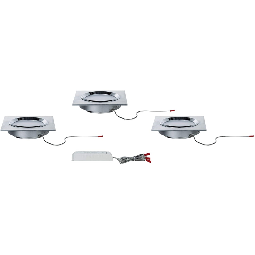 Paulmann 92696 - Set 3xLED/8W Prigušiva ugradbena lampa DICE 230V