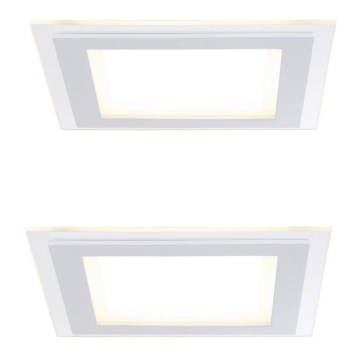 Paulmann 92706 - KOMPLET 2xLED/7,5W prigušiva ugradna plafonska svetiljka DECODICE 230V