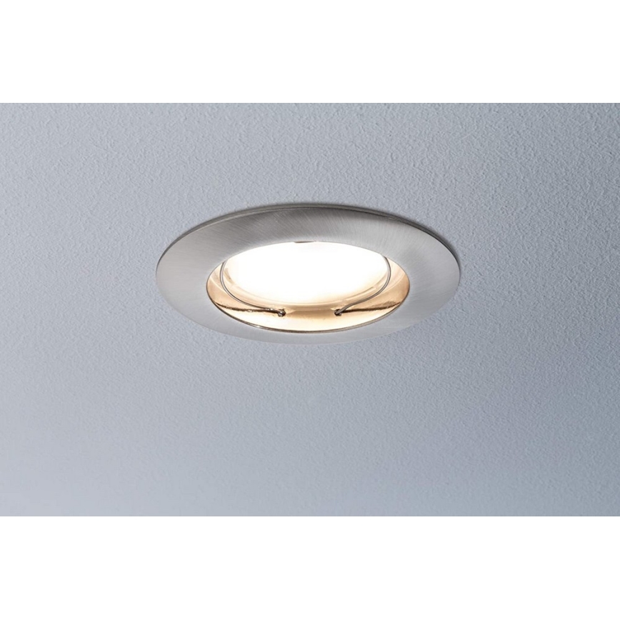 Paulmann 92827 - Set 3xLED/7W IP44 Prigušiva ugradbena lampa za kupatilo COIN 230V