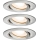 Paulmann 92900 - Set 3xGU10/7W IP65 Prigušiva ugradbena lampa za kupatilo NOVA 230V