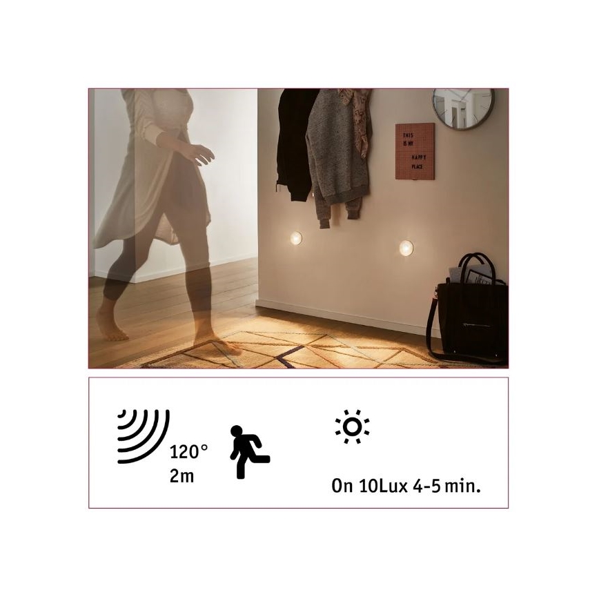 Paulmann 92925 - LED/2,7W Stubišna Lampa sa senzorom WAND 230V 2700K