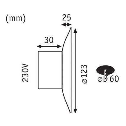 Paulmann 92926 - LED/2W osvetljenje stepeništa DEKORATIV 230V