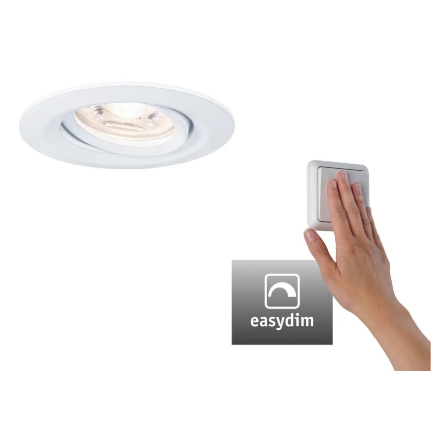 Paulmann 92970 - LED/4,2W IP23 Prigušiva ugradbena lampa za kupatilo COIN 230V