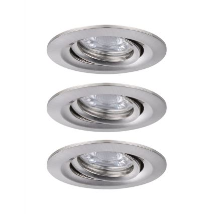 Paulmann 92973 - Set 3xLED/4,2W IP23 Prigušivo osvetljenje za kupatilo COIN 230V