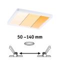 Paulmann 92993 - LED/13W IP44 Ugradno plafonsko svetlo za kupatilo AREO 230V 2000/3000/4000K 17,5x17,5 cm belo