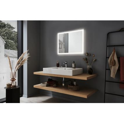 Paulmann 93013 - LED/22W IP44 Prigušivo kupaonsko grejano ogledalo sa pozadinskim osvetljenjem 230V  2700/4000/6500K