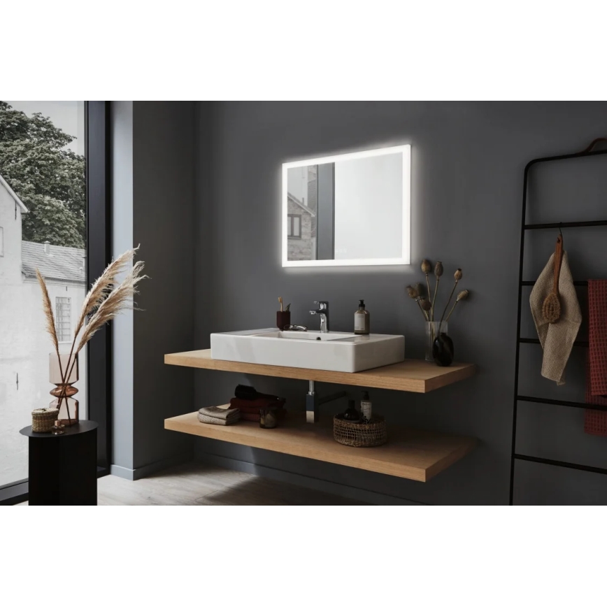 Paulmann 93013 - LED/22W IP44 Prigušivo kupaonsko grejano ogledalo sa pozadinskim osvetljenjem 230V  2700/4000/6500K
