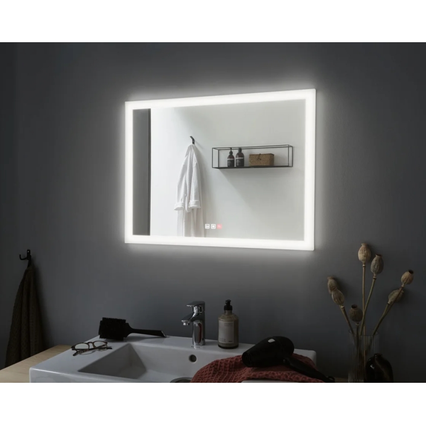 Paulmann 93013 - LED/22W IP44 Prigušivo kupaonsko grejano ogledalo sa pozadinskim osvetljenjem 230V  2700/4000/6500K