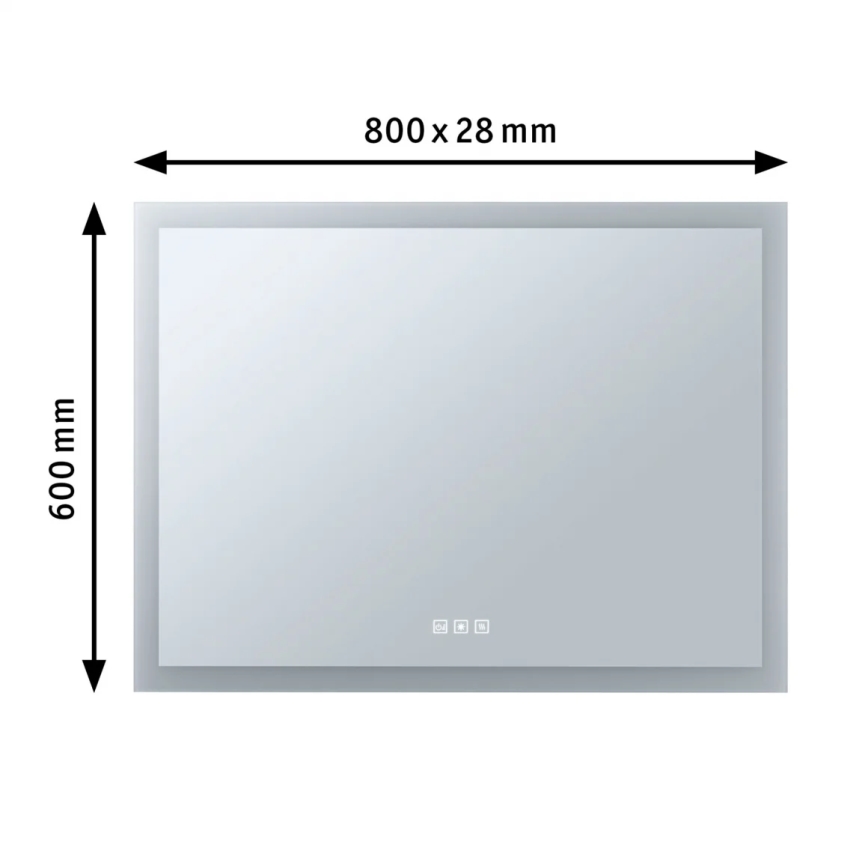 Paulmann 93013 - LED/22W IP44 Prigušivo kupaonsko grejano ogledalo sa pozadinskim osvetljenjem 230V  2700/4000/6500K