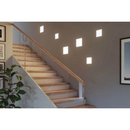 Paulmann 93060 - LED/16W IP44 prigušiva kupatilska ugradna plafonska svetiljka AREO 230V 23x23 cm bela