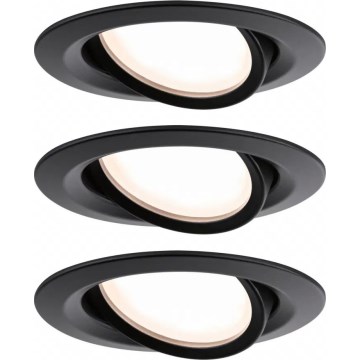 Paulmann 93080 - SET 3xLED/6W IP23 prigušiva ugradno plafonsko svetlo za kupatilo COIN 230V