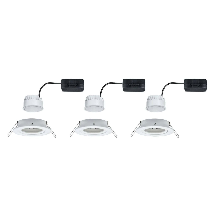Paulmann 93449 - Set 3xLED/6,5W IP23 ugradbena lampa za kupatilo NOVA 230V