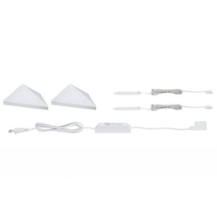 Paulmann 93584 - KOMPLET 2xLED/6,2W IP44 Osvetljenje za nameštaj KITE 230V