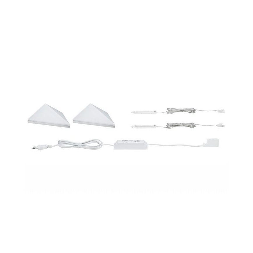 Paulmann 93584 - KOMPLET 2xLED/6,2W IP44 Osvetljenje za nameštaj KITE 230V