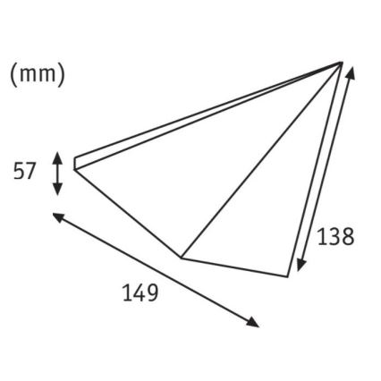 Paulmann 93584 - KOMPLET 2xLED/6,2W IP44 Osvetljenje za nameštaj KITE 230V
