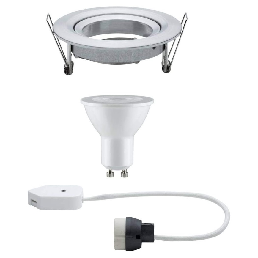 Paulmann 93602 - LED GU10/7W IP23 Prigušiva ugradbena lampa za kupatilo NOVA 230V