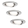 Paulmann 93607 - Set 3x LED GU10/7W IP23 Prigušivo osvetljenje za kupatilo NOVA 230V