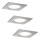 Paulmann 93615 - Set 3x LED/7W IP44 Prigušiva ugradbena lampa za kupatilo 230V