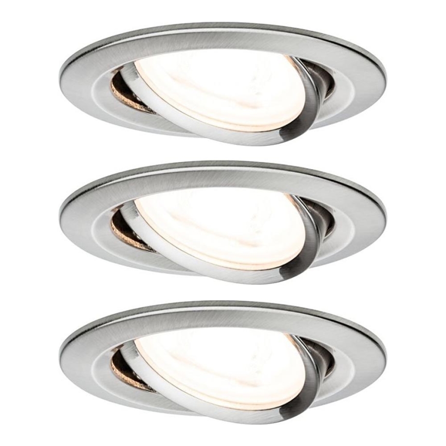 Paulmann 93652 - Set 3x LED GU10/6,1W IP23 ugradbena lampa za kupatilo 230V